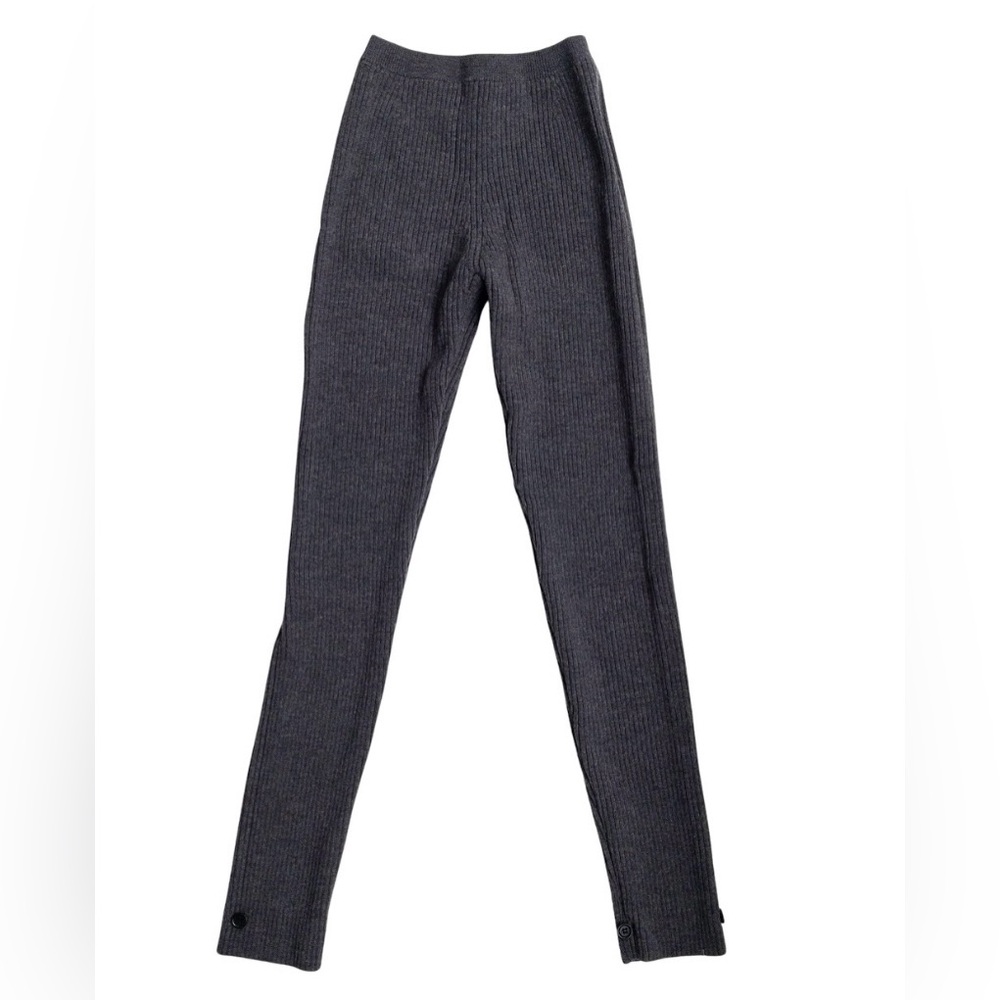 Prada Ribbed Wool Leggings; size 42 Prada, US 8